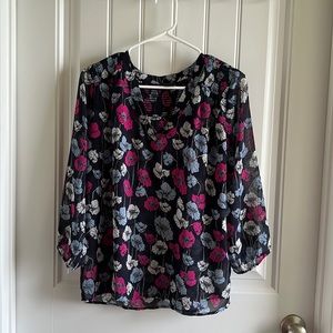 Ann Taylor Floral Blouse